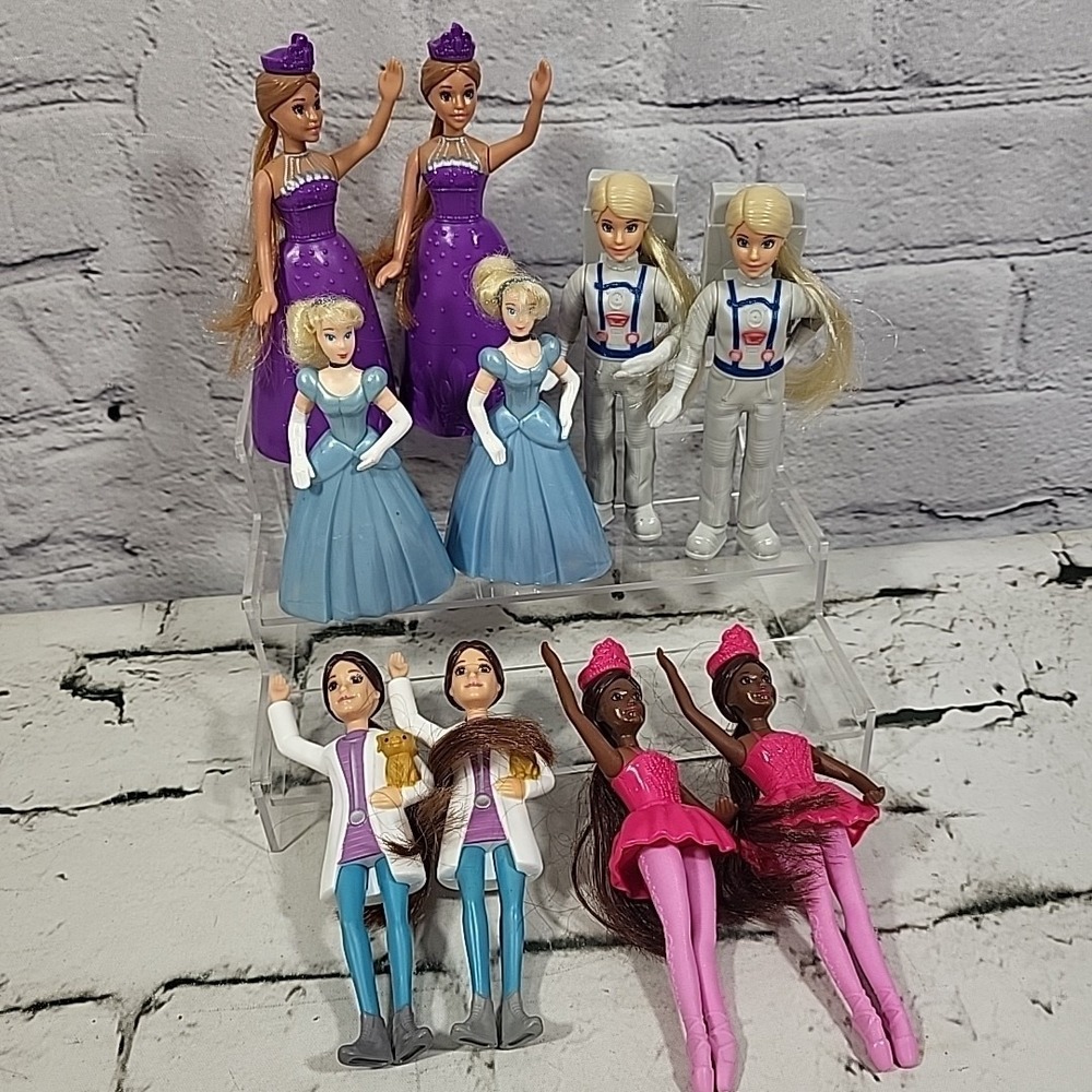 Barbie McDonalds Toys Dolls Cinderella Figures Astronauts Vets Twins Duplicates